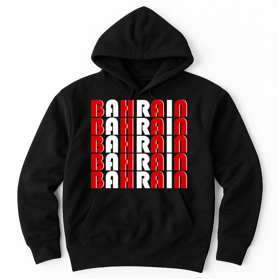 Bahrain Typography Hoodie