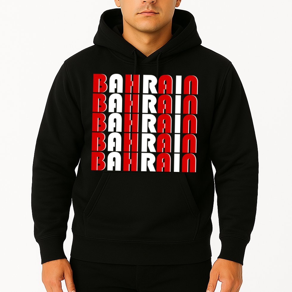 Bahrain Typography Hoodie