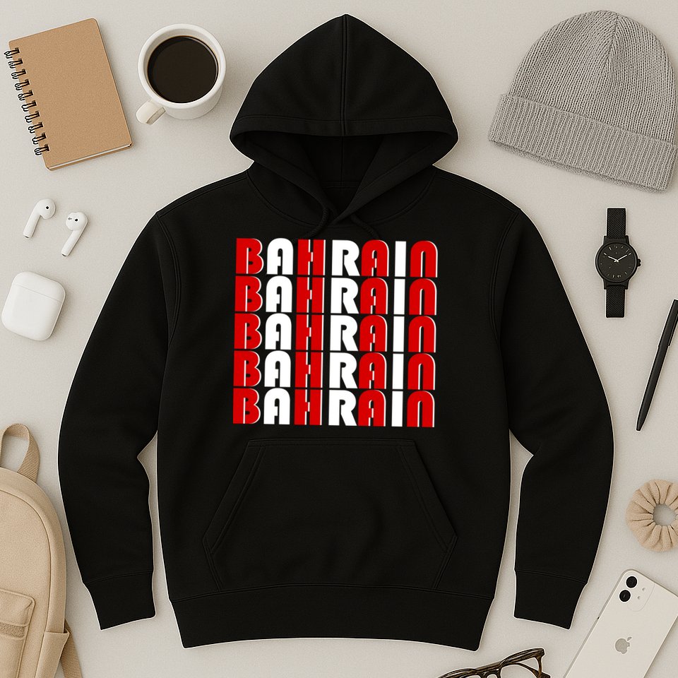 Bahrain Typography Hoodie