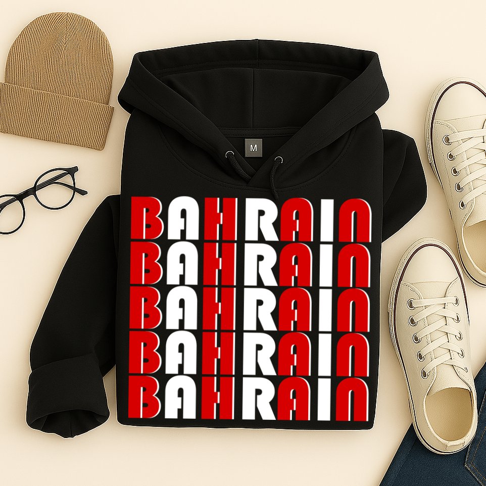Bahrain Typography Hoodie