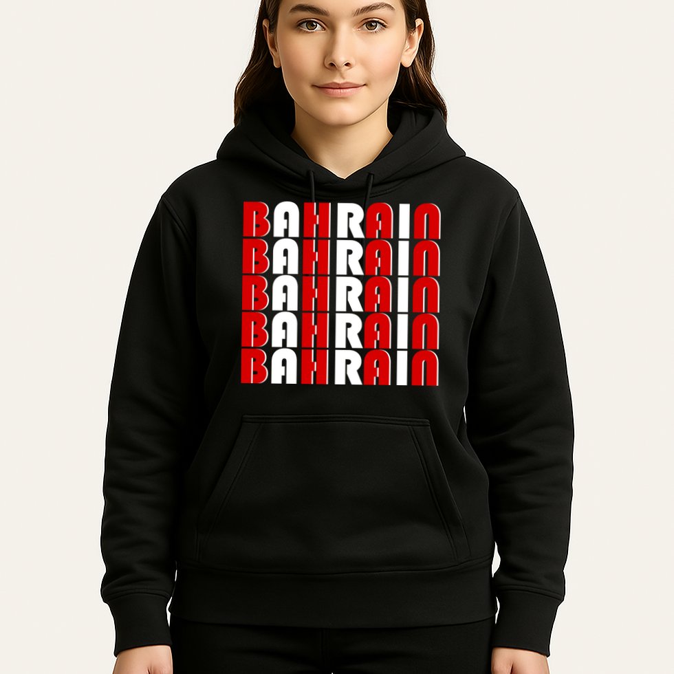 Bahrain Typography Hoodie