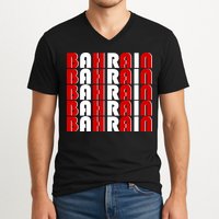 Bahrain Typography V-Neck T-Shirt