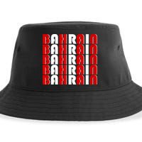 Bahrain Typography Sustainable Bucket Hat