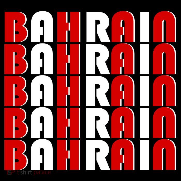 Bahrain Typography Sustainable Bucket Hat