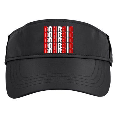 Bahrain Typography Adult Drive Performance Visor