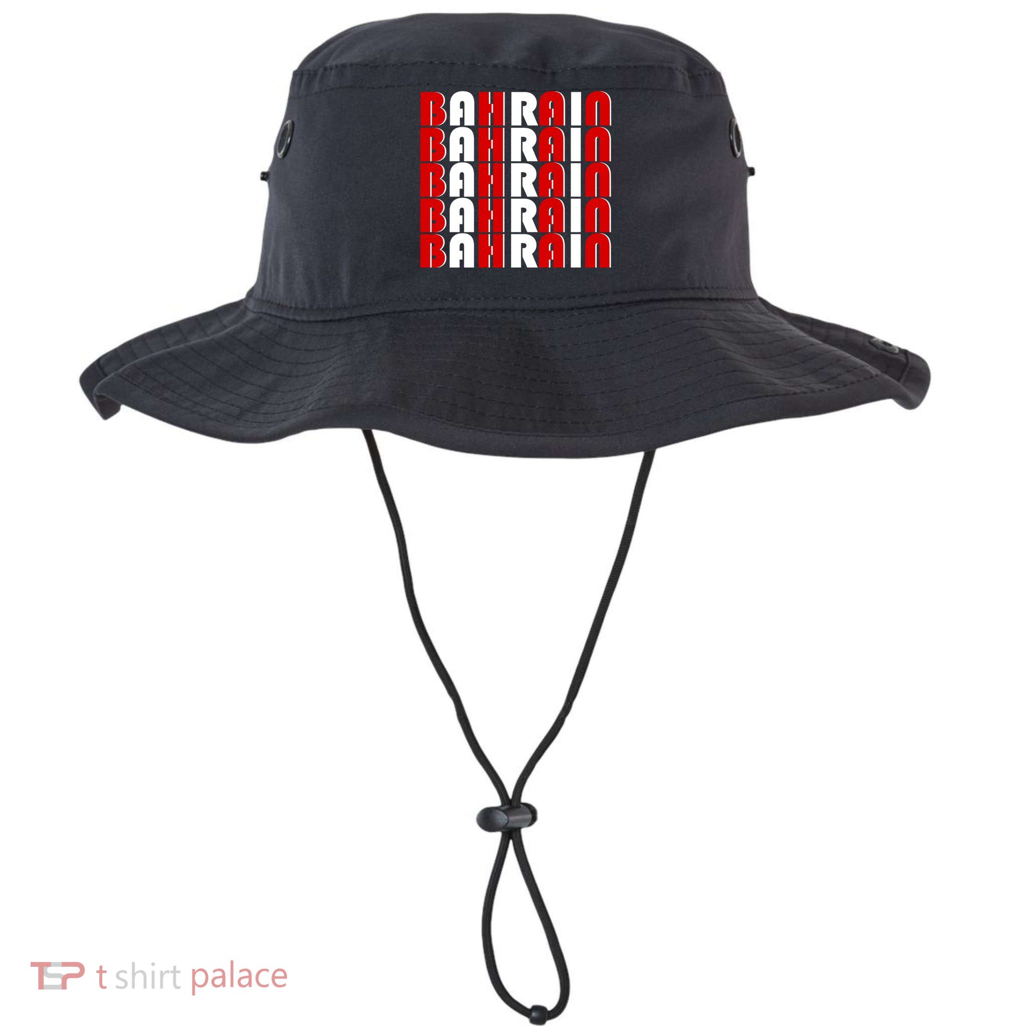 Bahrain Typography Bucket Hat