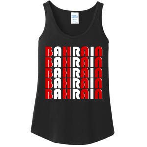 Bahrain Typography Ladies Essential Tank