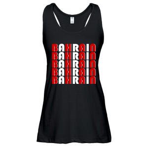 Bahrain Typography Ladies Essential Flowy Tank