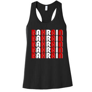 Bahrain Typography Women's Racerback Tank