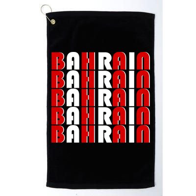 Bahrain Typography Golf Towel