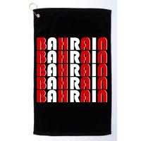 Bahrain Typography Golf Towel