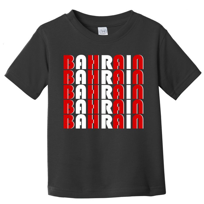Bahrain Typography Toddler T-Shirt