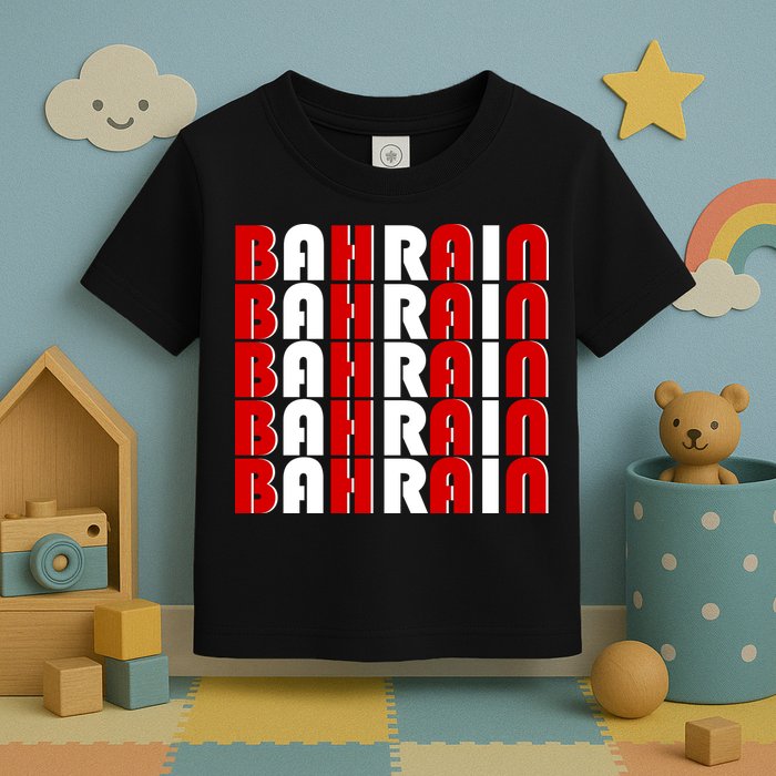 Bahrain Typography Toddler T-Shirt