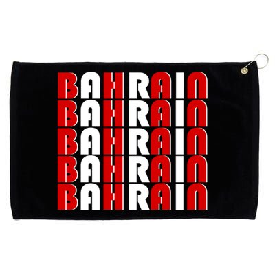 Bahrain Typography Grommeted Golf Towel