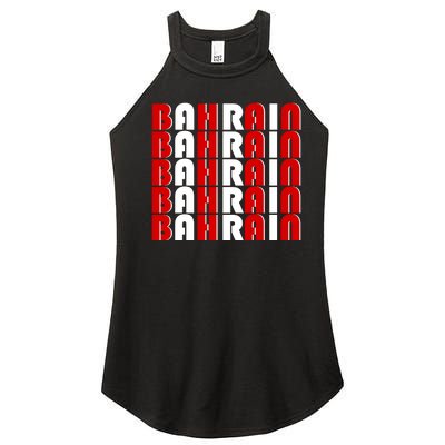 Bahrain Typography Women’s Perfect Tri Rocker Tank