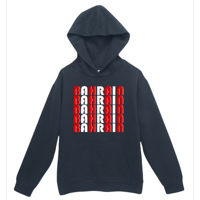 Bahrain Typography Urban Pullover Hoodie