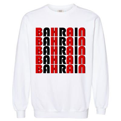 Bahrain Typography Garment-Dyed Sweatshirt