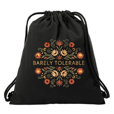 Barely Tolerable Drawstring Bag