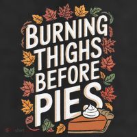 Burning Thighs Before Pies Funny Thanksgiving Pumpkin Pie Cool Comfort Performance Bucket Hat