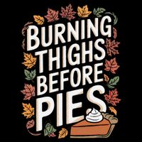 Burning Thighs Before Pies Funny Thanksgiving Pumpkin Pie Drawstring Bag