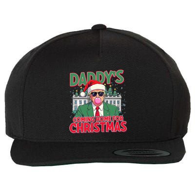 Bubblegum Trump Blowing Christmas Wool Snapback Cap