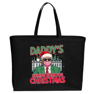 Bubblegum Trump Blowing Christmas Cotton Canvas Jumbo Tote