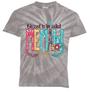 Blessed To Be Called Memaw Colorful Mothers Day Gifts Kids Tie-Dye T-Shirt