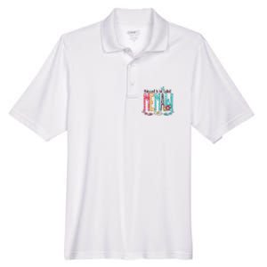 Blessed To Be Called Memaw Colorful Mothers Day Gifts Men's Origin Performance Pique Polo