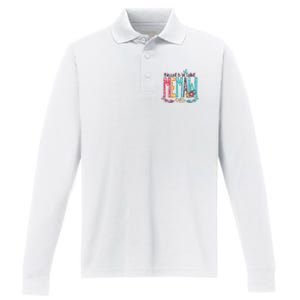 Blessed To Be Called Memaw Colorful Mothers Day Gifts Performance Long Sleeve Polo