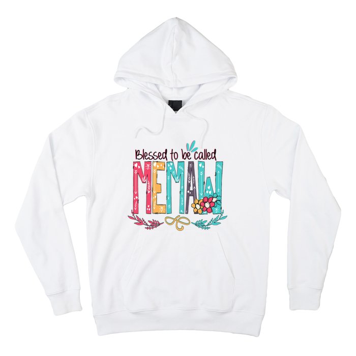 Blessed To Be Called Memaw Colorful Mothers Day Gifts Hoodie