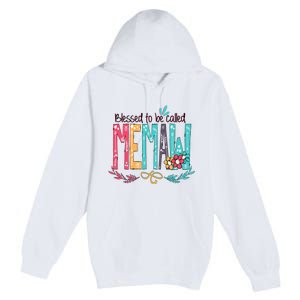 Blessed To Be Called Memaw Colorful Mothers Day Gifts Premium Pullover Hoodie