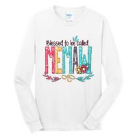 Blessed To Be Called Memaw Colorful Mothers Day Gifts Tall Long Sleeve T-Shirt