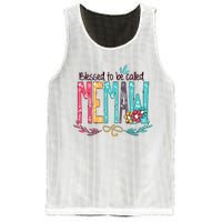 Blessed To Be Called Memaw Colorful Mothers Day Gifts Mesh Reversible Basketball Jersey Tank