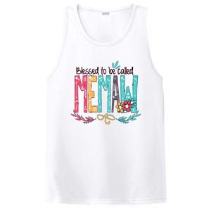 Blessed To Be Called Memaw Colorful Mothers Day Gifts PosiCharge Competitor Tank