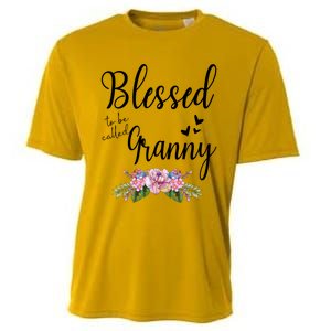 Blessed To Be Called Granny Floral Granny Mothers Day Gift Cooling Performance Crew T-Shirt