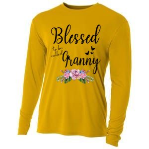 Blessed To Be Called Granny Floral Granny Mothers Day Gift Cooling Performance Long Sleeve Crew