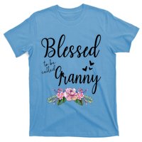 Blessed To Be Called Granny Floral Granny Mothers Day Gift T-Shirt