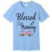 Blessed To Be Called Granny Floral Granny Mothers Day Gift Premium T-Shirt