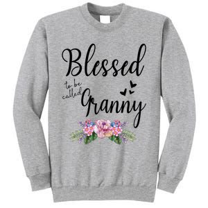 Blessed To Be Called Granny Floral Granny Mothers Day Gift Sweatshirt