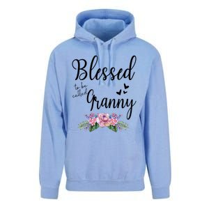 Blessed To Be Called Granny Floral Granny Mothers Day Gift Unisex Surf Hoodie