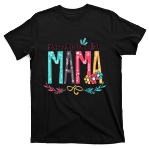 Blessed To Be Called Mama Colorful Grandma T-Shirt