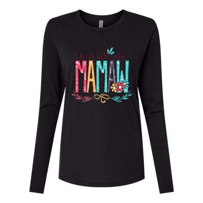 Blessed To Be Called Mamaw Colorful Grandma.Png Womens Cotton Relaxed Long Sleeve T-Shirt