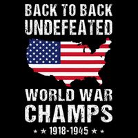Back To Back Undefeated World War Champs American Short Acrylic Beanie