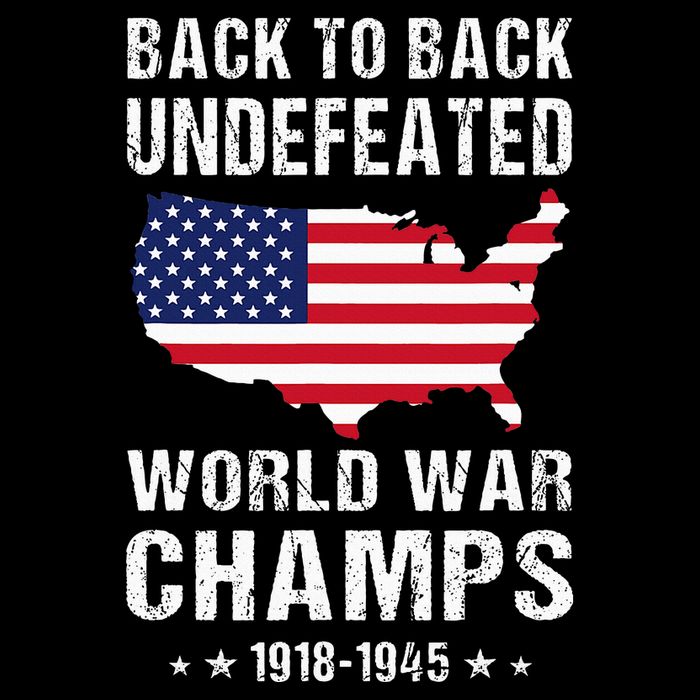 Back To Back Undefeated World War Champs American Short Acrylic Beanie