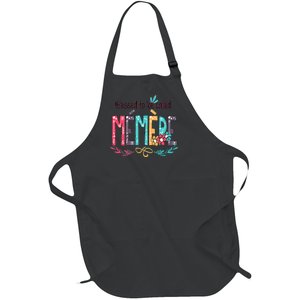 Blessed To Be Called Memere Colorful Grandma Full-Length Apron With Pockets