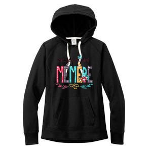 Blessed To Be Called Memere Colorful Grandma Women's Fleece Hoodie