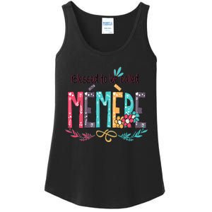 Blessed To Be Called Memere Colorful Grandma Ladies Essential Tank