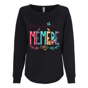 Blessed To Be Called Memere Colorful Grandma Womens California Wash Sweatshirt