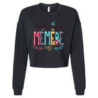 Blessed To Be Called Memere Colorful Grandma Cropped Pullover Crew