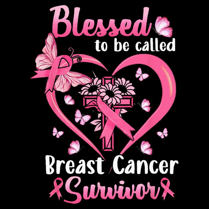 Blessed To Be Called Pink Women Heart Breast Cancer Survivor Hoodie
